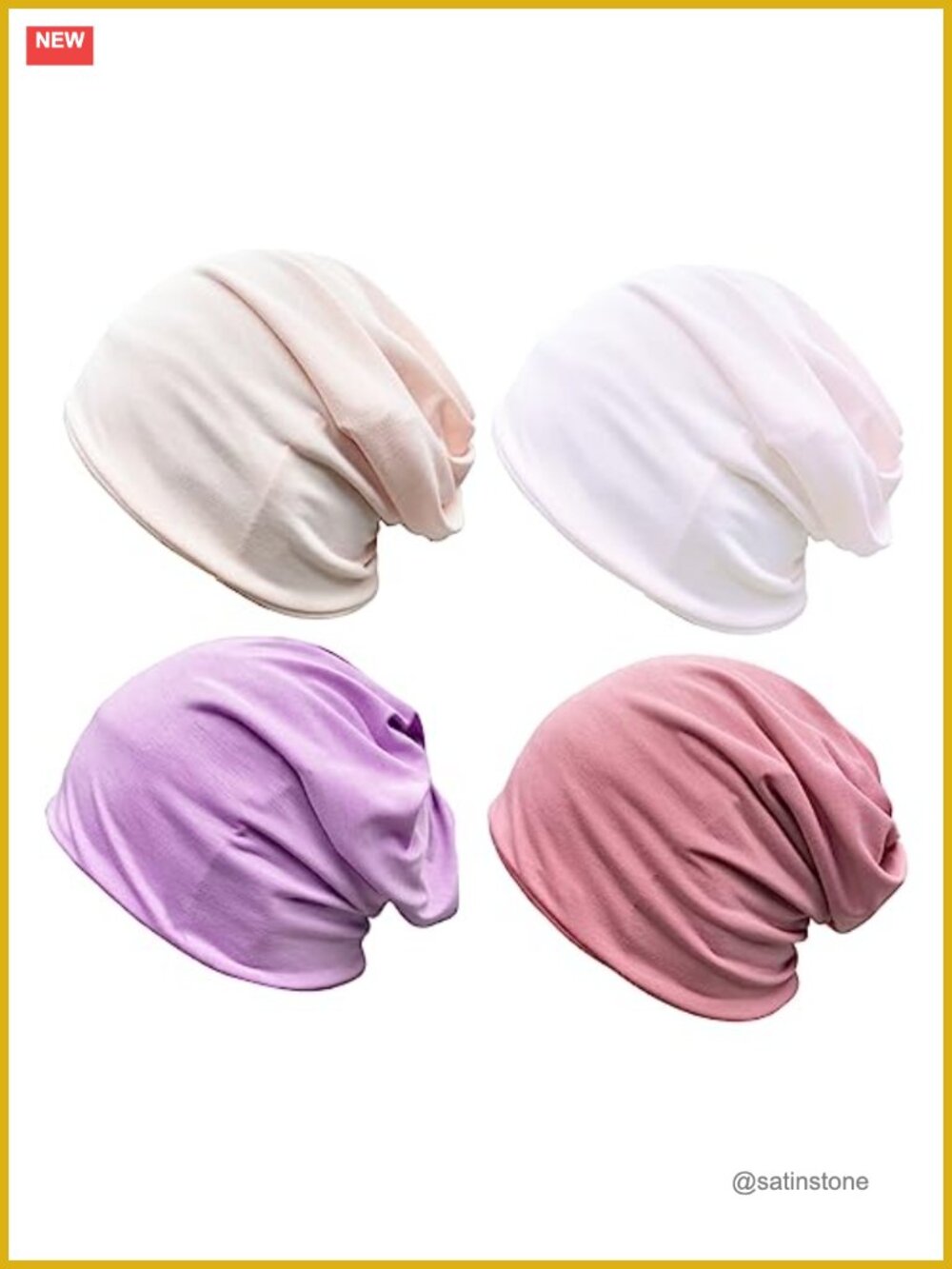 Slouchy Beanie Soft Chemo Headwear Breathable Cancer Cap Polyester Spandex